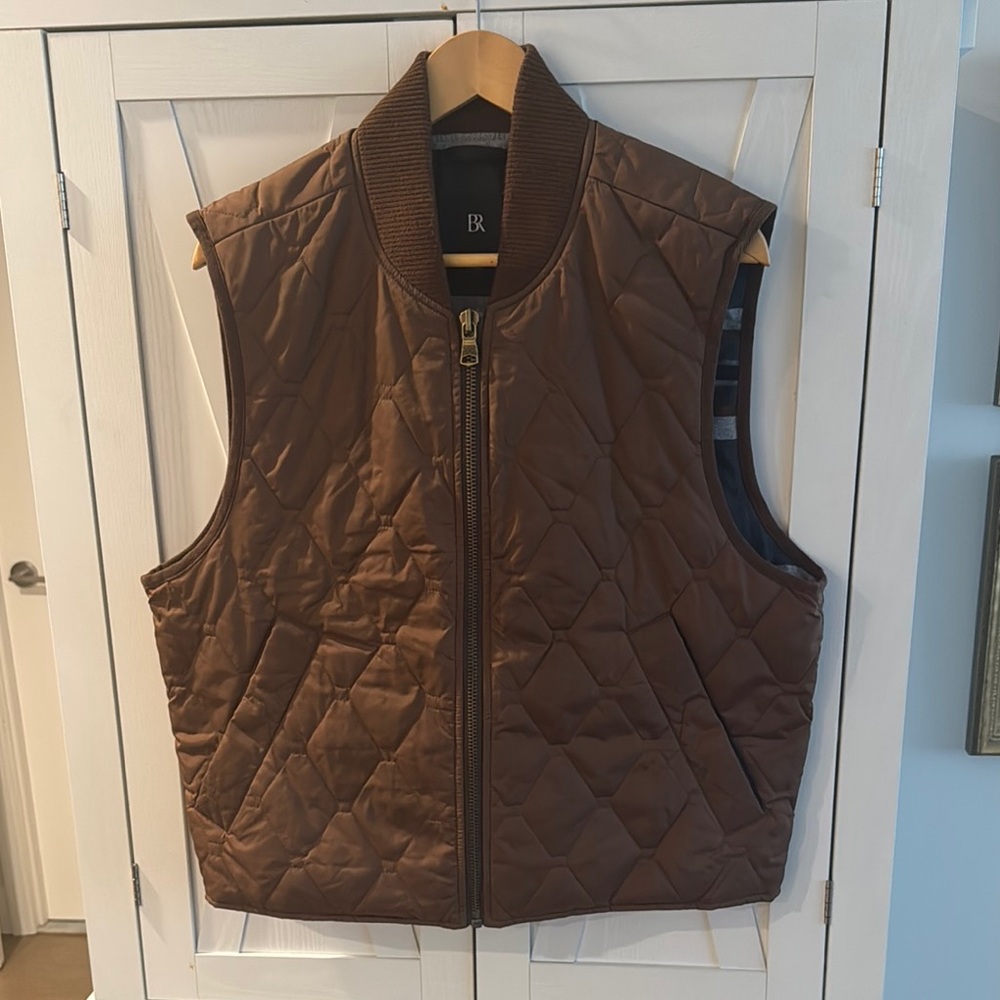 Banana Republic Men's Quilted Brown Vest